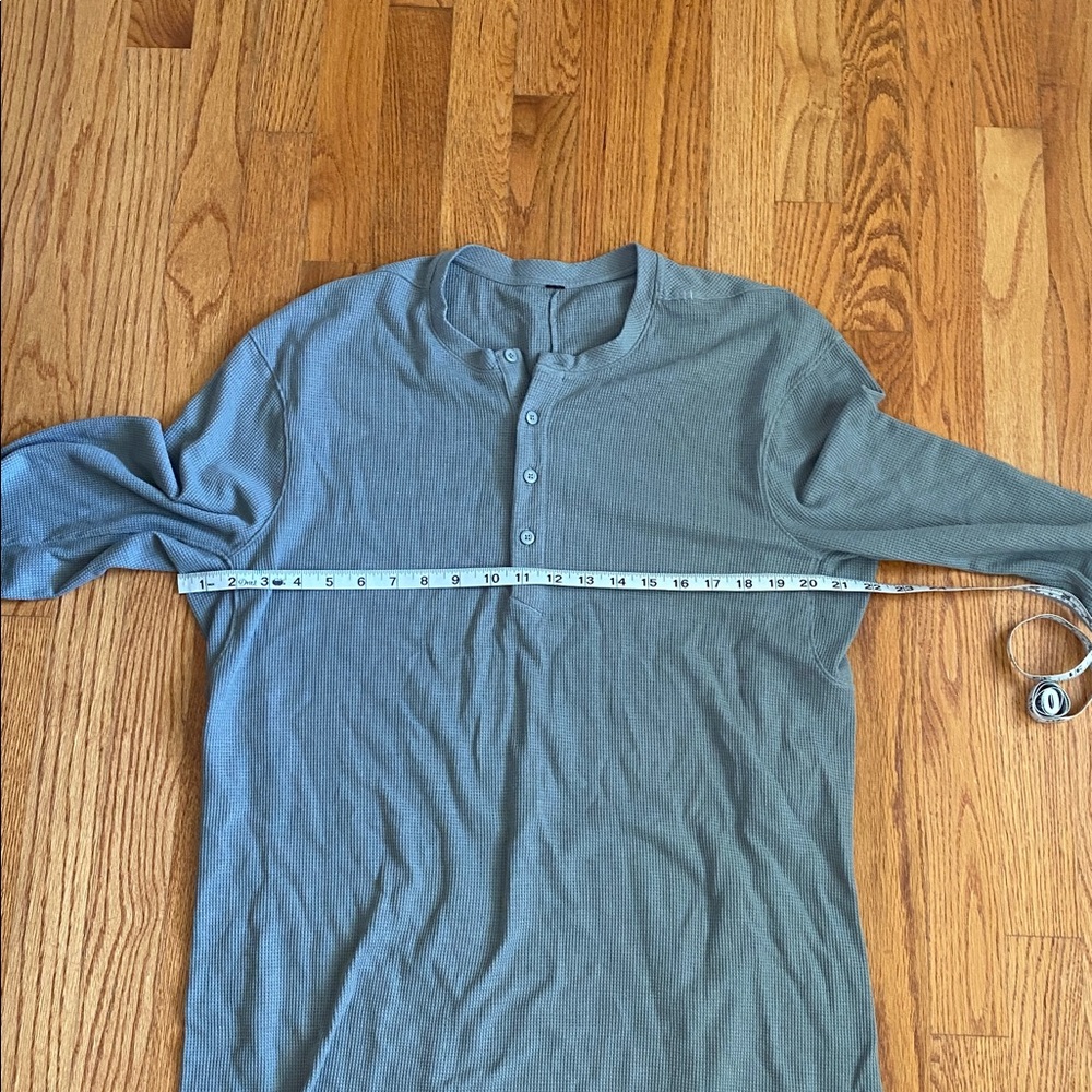 Lululemon Mens XL Waffle Henley Long Sleeve - Picture 2 of 6